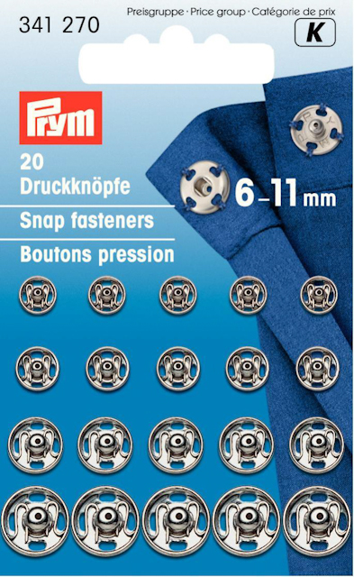 SNAP BUTTONS - 8 MM - BLUE