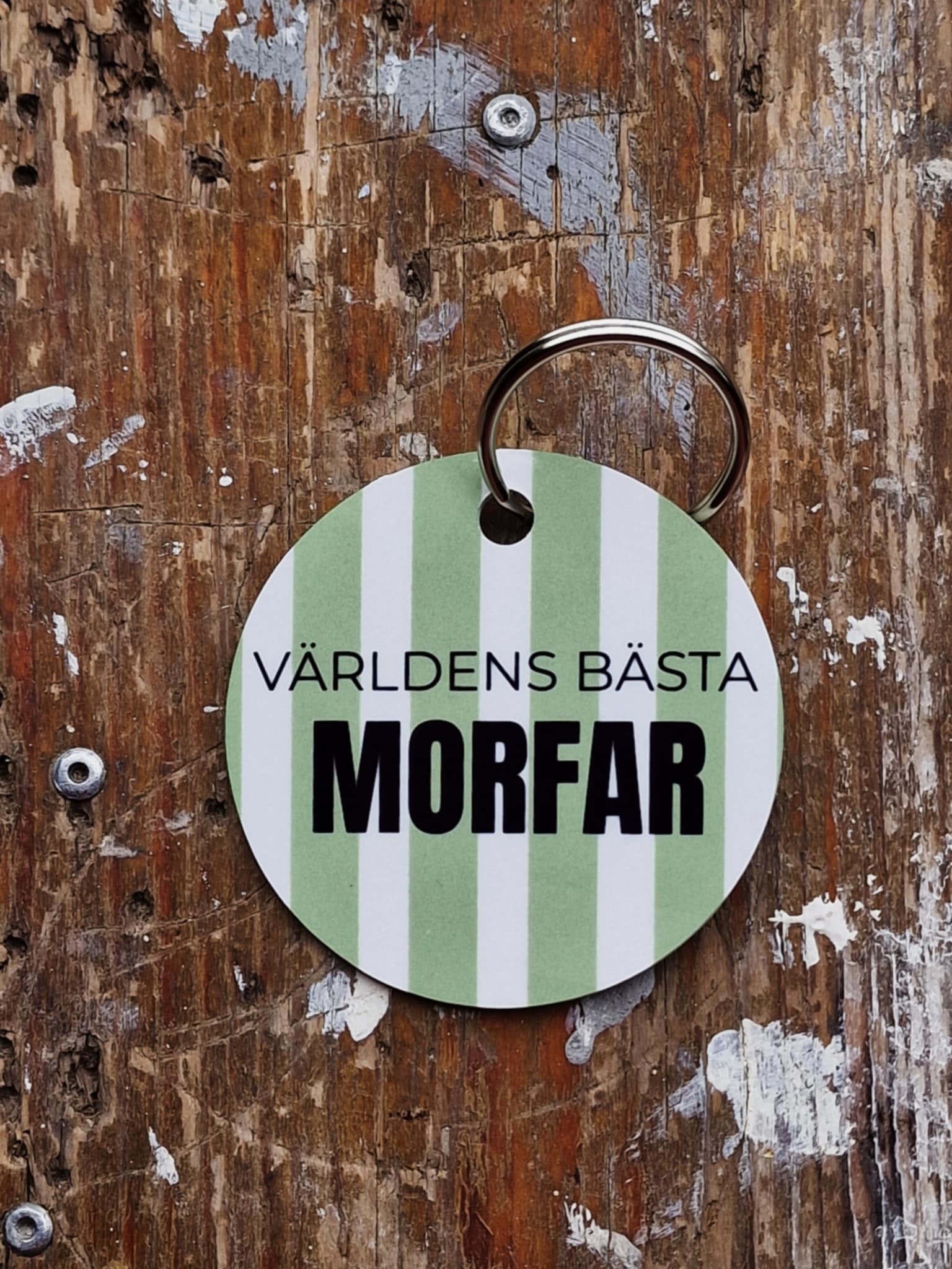 Nyckelring "Världens bästa morfar"