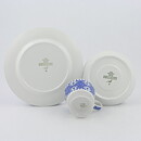 Raija Uosikkinen (Ali 1961) Coffee Cup (9 cm ) and Plate (17 cm) with Blue Flower Decor <Sample Images> 