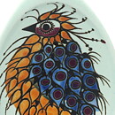 ベス・ブライエン  Teneraシリーズ  鳥模様の皿  2個  10cm  1958年 (3)