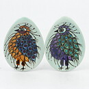 Beth Breyen (Tenera 1958) Two Dishes with Birds Decor 10 cm (3)
