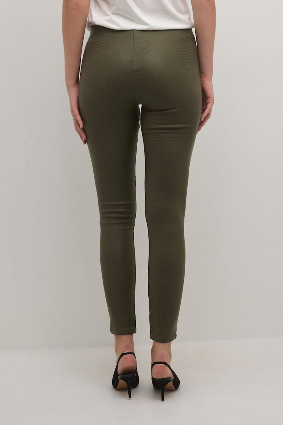 Culture Bettine Leggings Burnt Olive Croco - 4