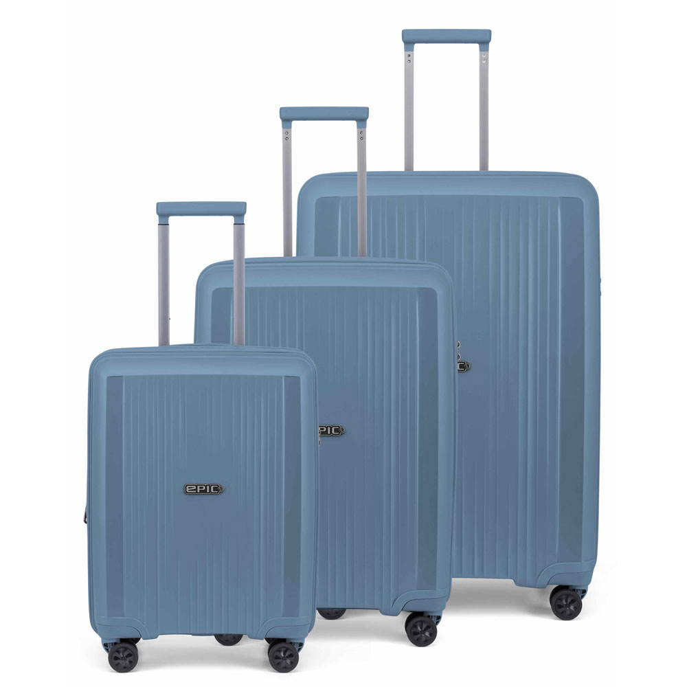 Hårda resväskor - EPIC Halo (expandable) 3-set 75/65/55 Folkstone BLUE