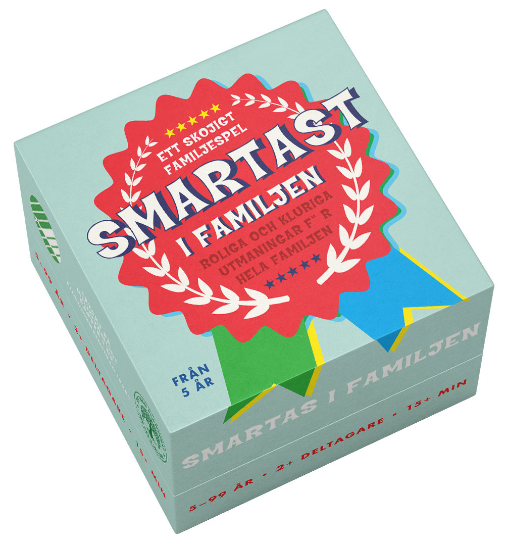 Smartast i familjen -Spel i liten bekväm ask