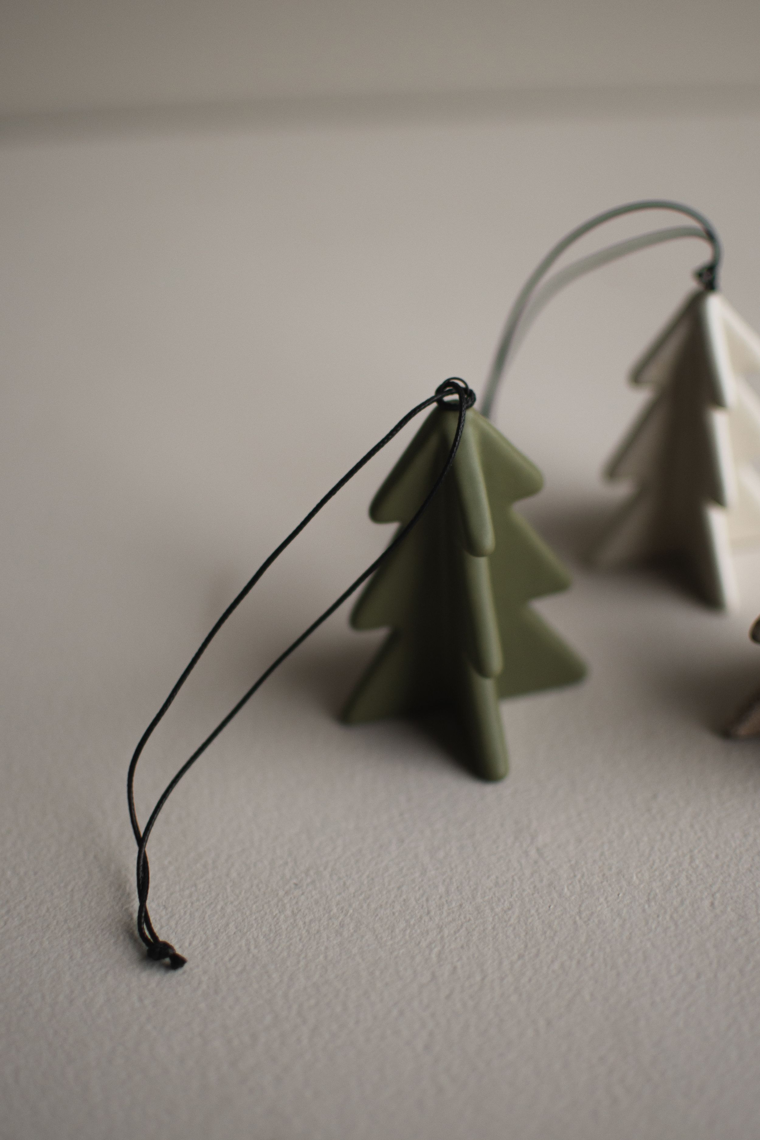 Hanging Winter Tree 7 cm - Green - DBKD - 4