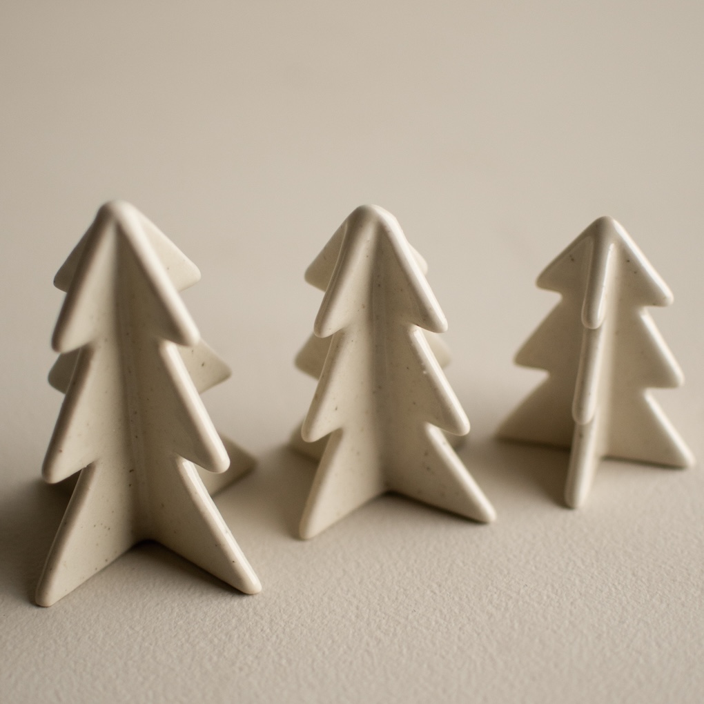 Winter Tree Large - 9.5 cm - Vanilla - Spruce - Christmas tree - DBKD - 3