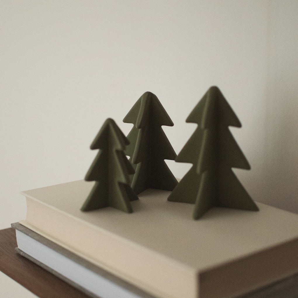 Winter Tree Large - 9.5 cm - Green - Spruce - Christmas tree - DBKD - 5