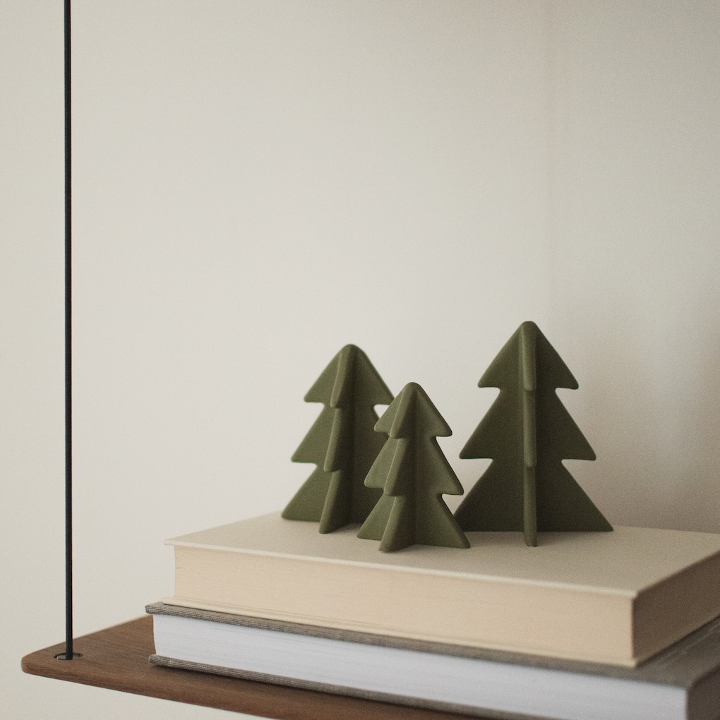Winter Tree Medium - 8 cm - Green - Gran - Julgran - DBKD - 5