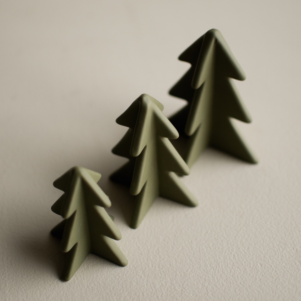 Winter Tree Medium - 8 cm - Green - Gran - Julgran - DBKD - 3