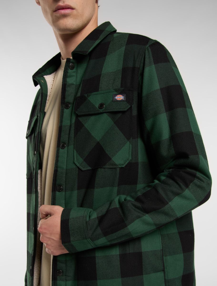 Sherpa fodrad flanellskjorta grön  - 6