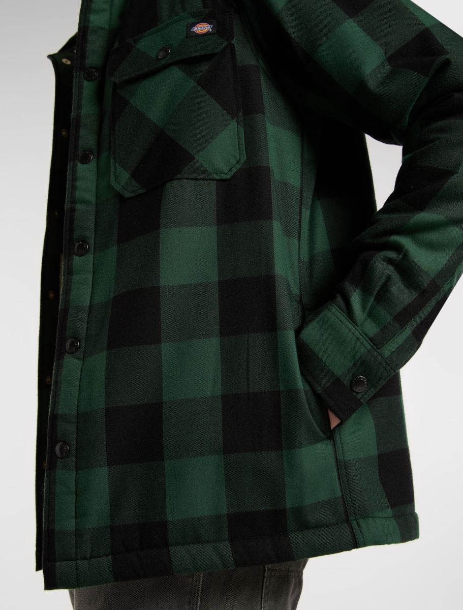 Sherpa fodrad flanellskjorta grön  - 7