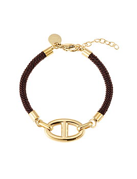 Celine cord bracelet brown