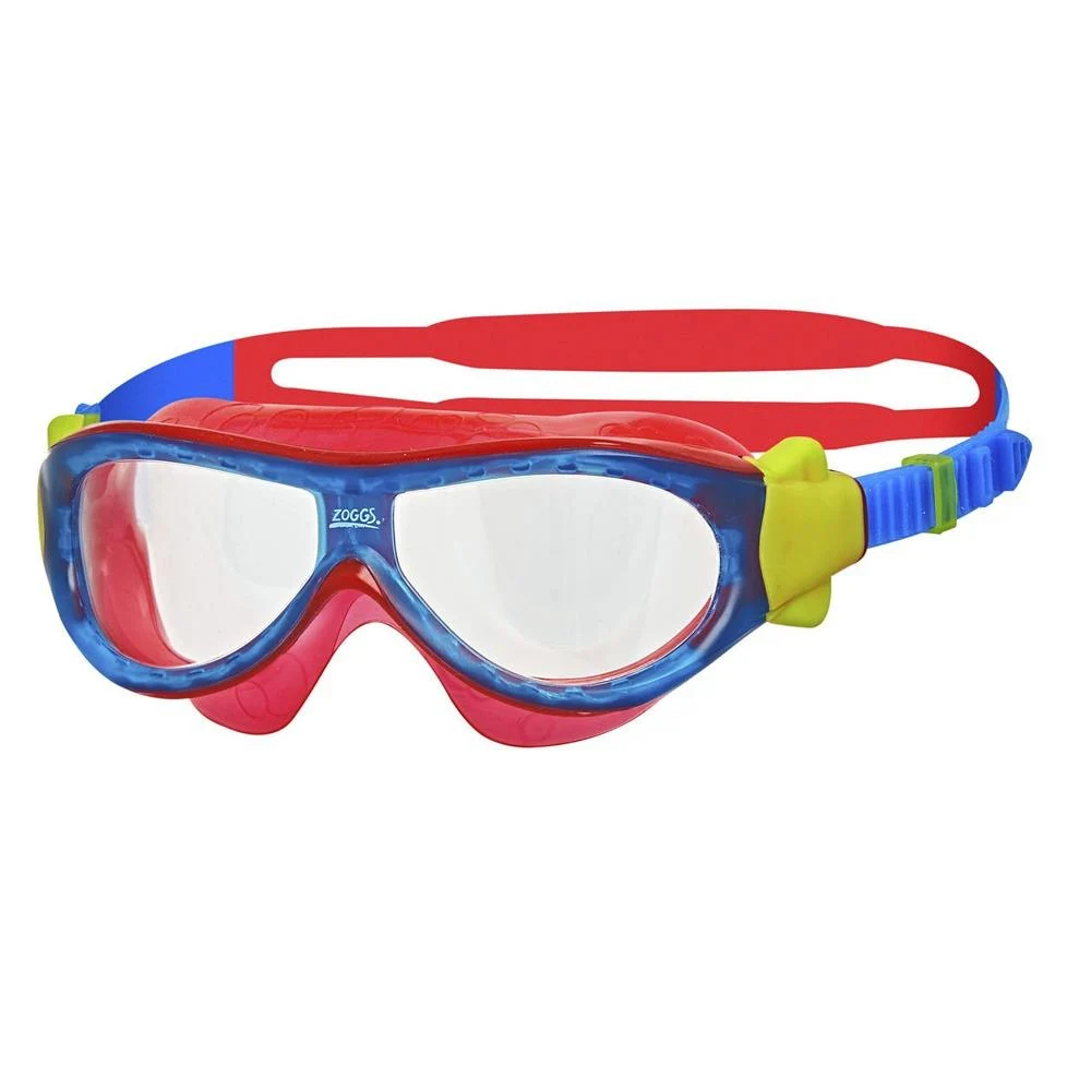 Zoggs Phantom Kids Mask Goggles - Blue/Red - Clear lens