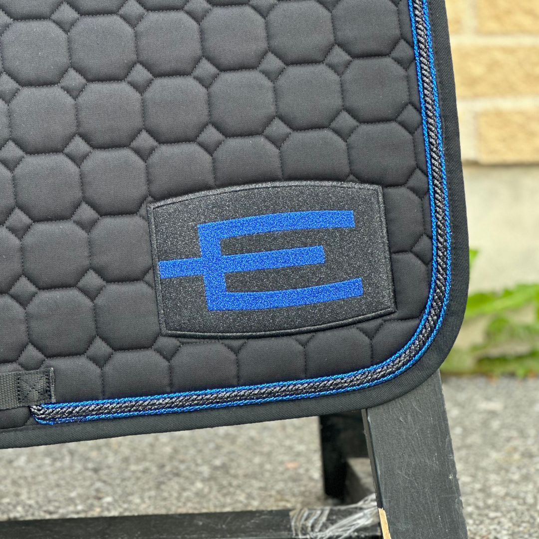 EQUILINE HOPPSCHABRAK MED E-LOGGA E24  GL.BLACK-GL.BLUE P100-P112+ P358  - 2