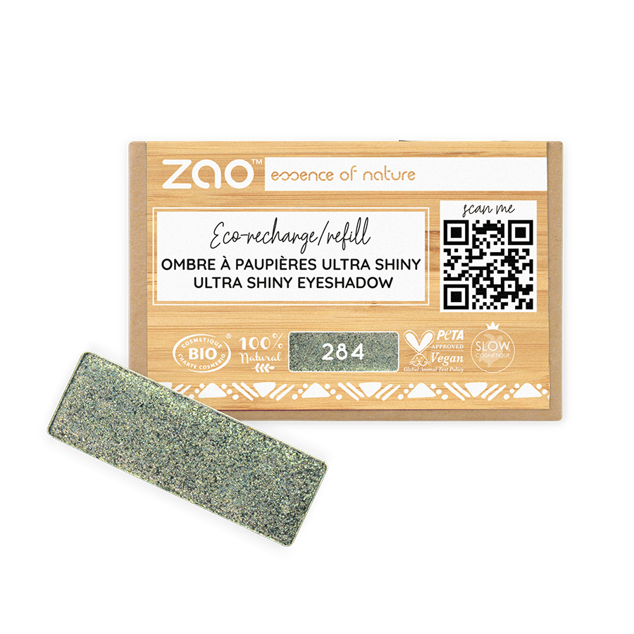 ZAO Refill Rectangle Eye Shadow 284 Beetle green