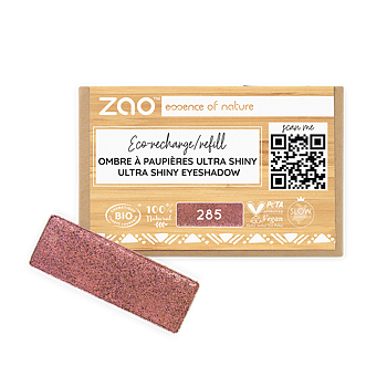 ZAO Refill Rectangle Eye Shadow 285 Pink metal