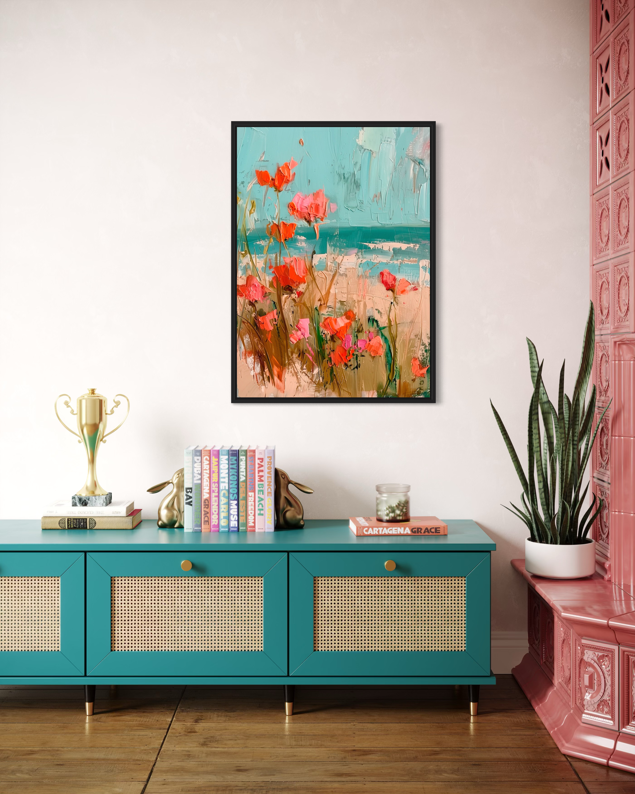 Flowers By The Sea No 01 - Poster - 3