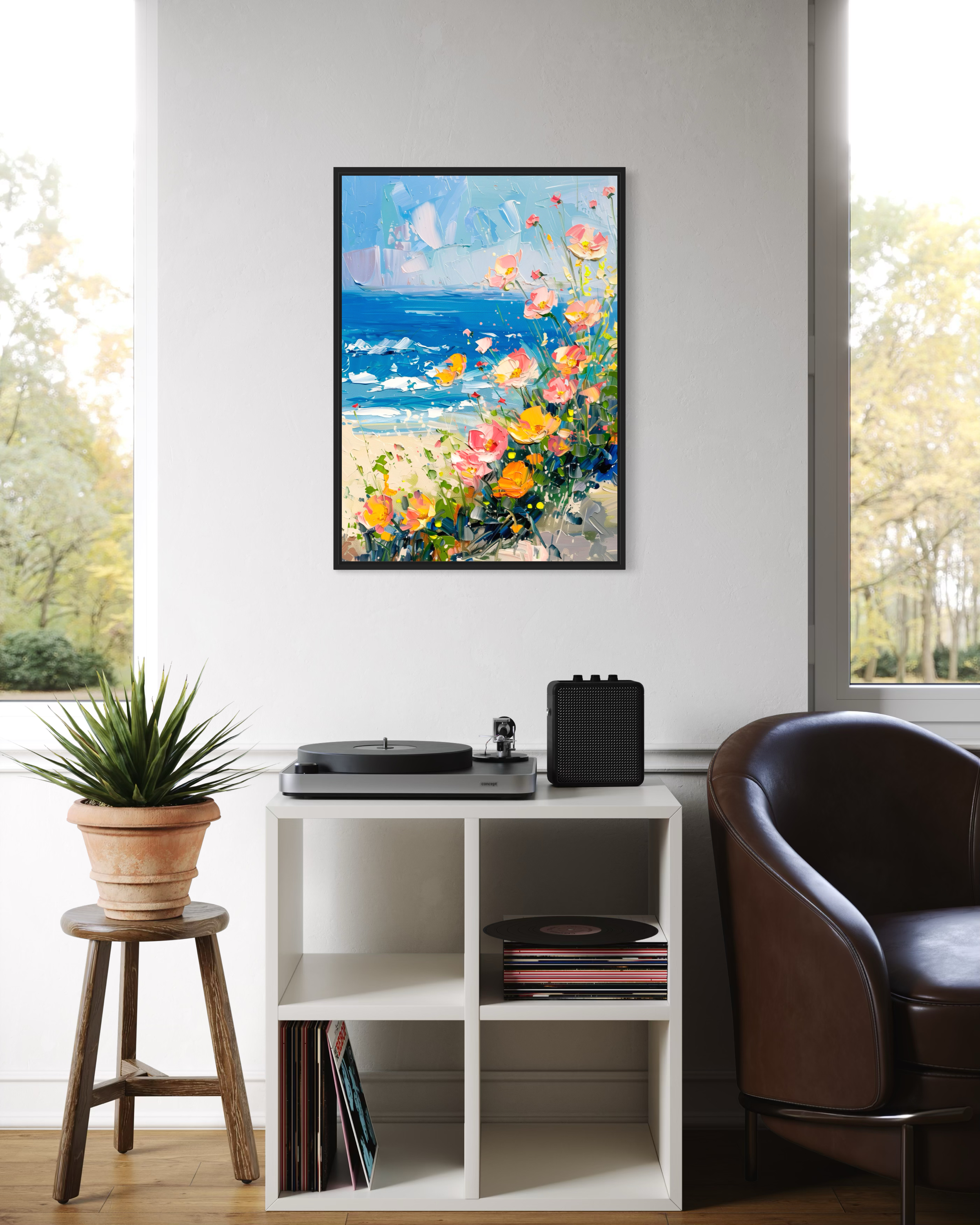Flowers By The Sea No 02 - Poster - 3