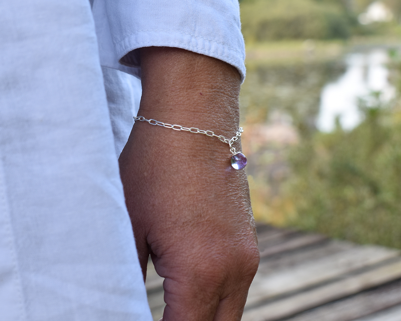 UDDEN LJUNG  - armband i violett 