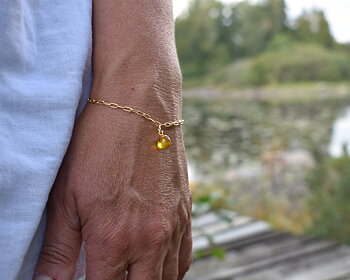 UDDEN HONEY - bracelet in yellow gold plated