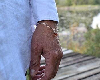 UDDEN GAMMELROSA  - armband i rosa  