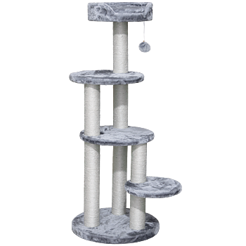 Selected by ZOO Scratching post resin, 50x50x129cm, Gray