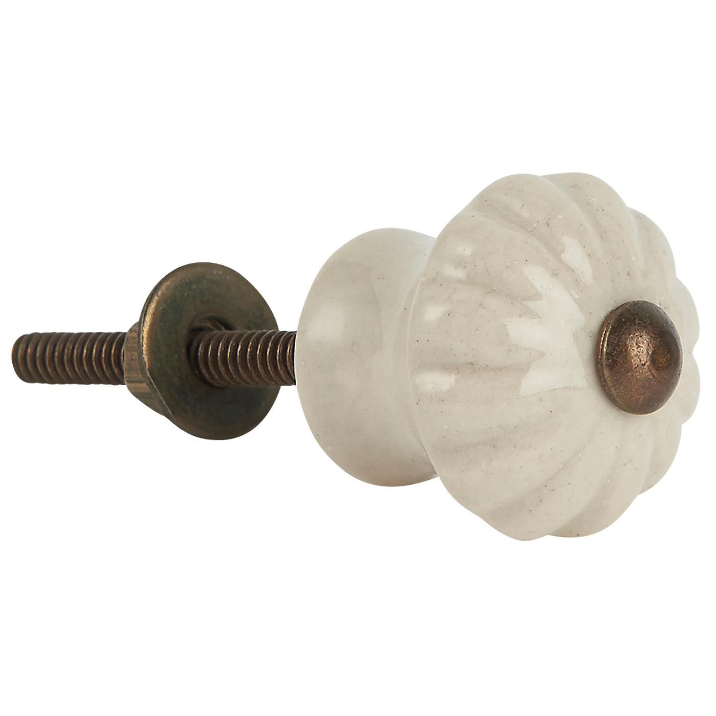 Knopp, Keramik Creme - Ib Laursen