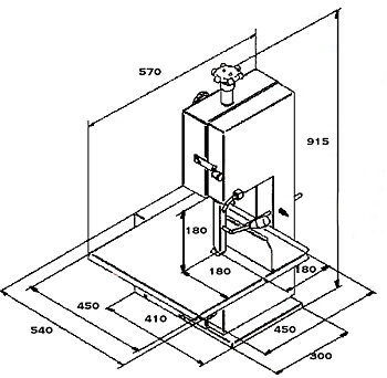 Köttbandsåg KT KT-210