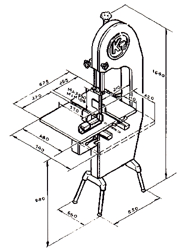 Köttbandsåg KT KT-325 - 2