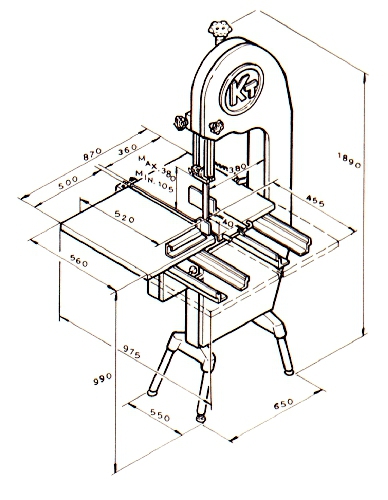 Köttbandsåg KT KT-400 - 2