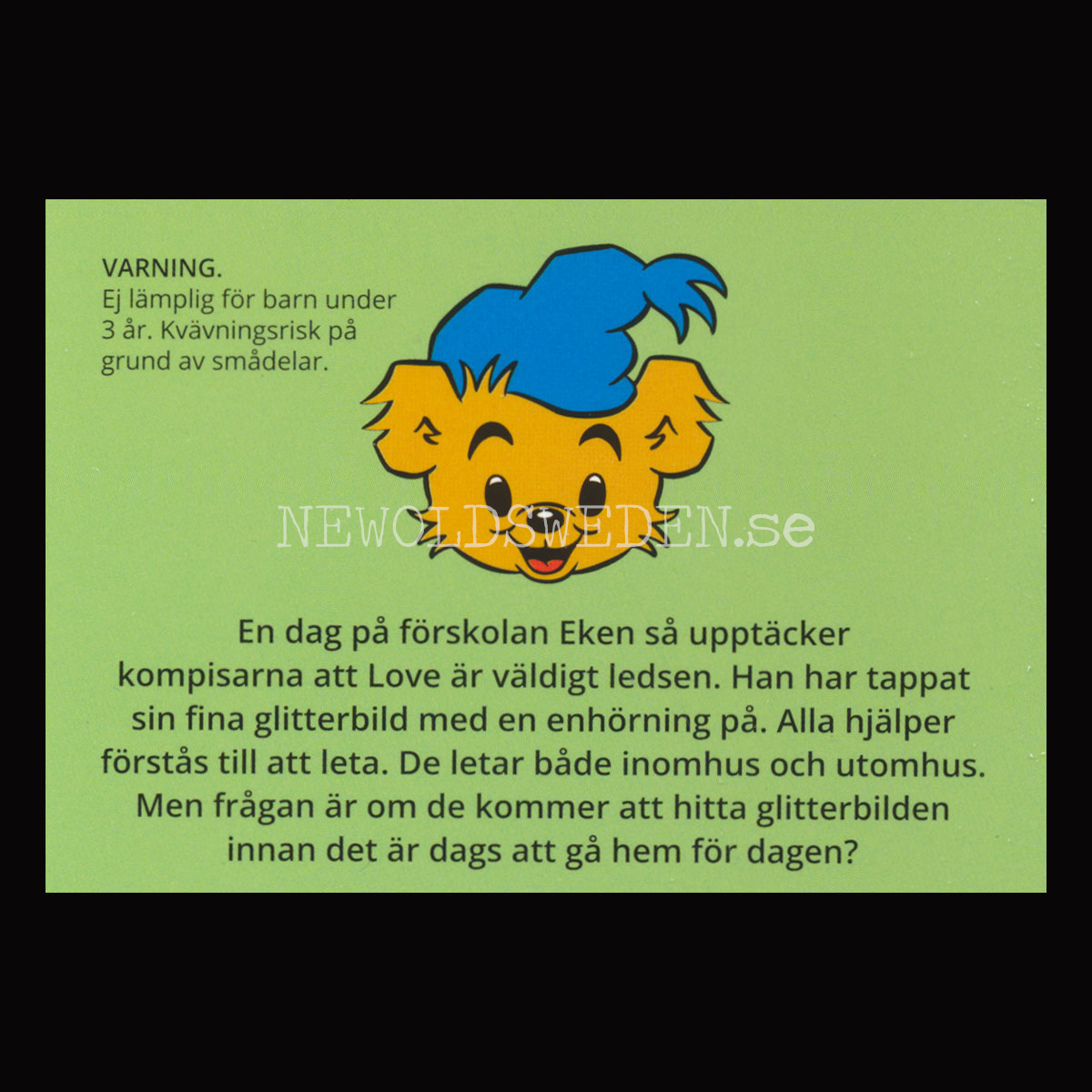BAMSE GLITTERBILDEN Nr: 3 - BAMSE MINIBÖCKER - MB204 - 2