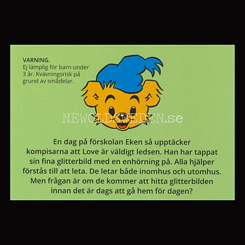 BAMSE GLITTERBILDEN Nr: 3 - BAMSE MINIBÖCKER - MB204