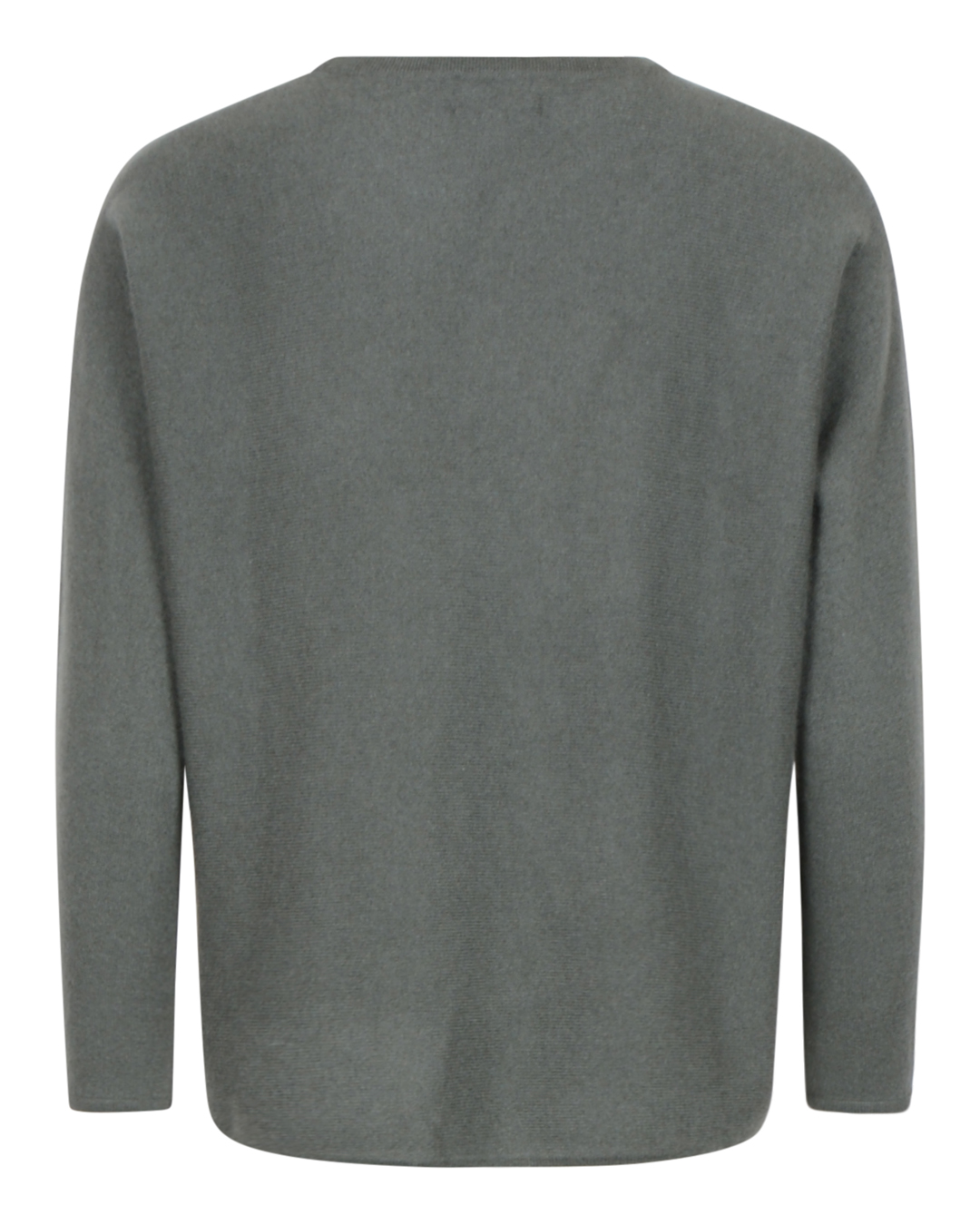 Kashmirjumper curved army-grön - 2