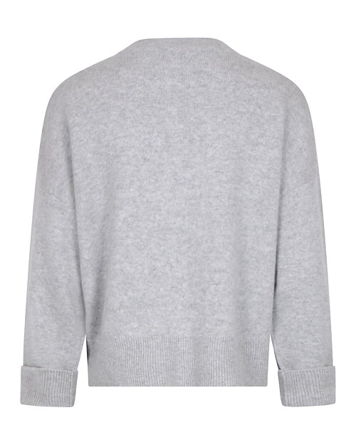 Kashmirjumper boxy ljusgrå - 4