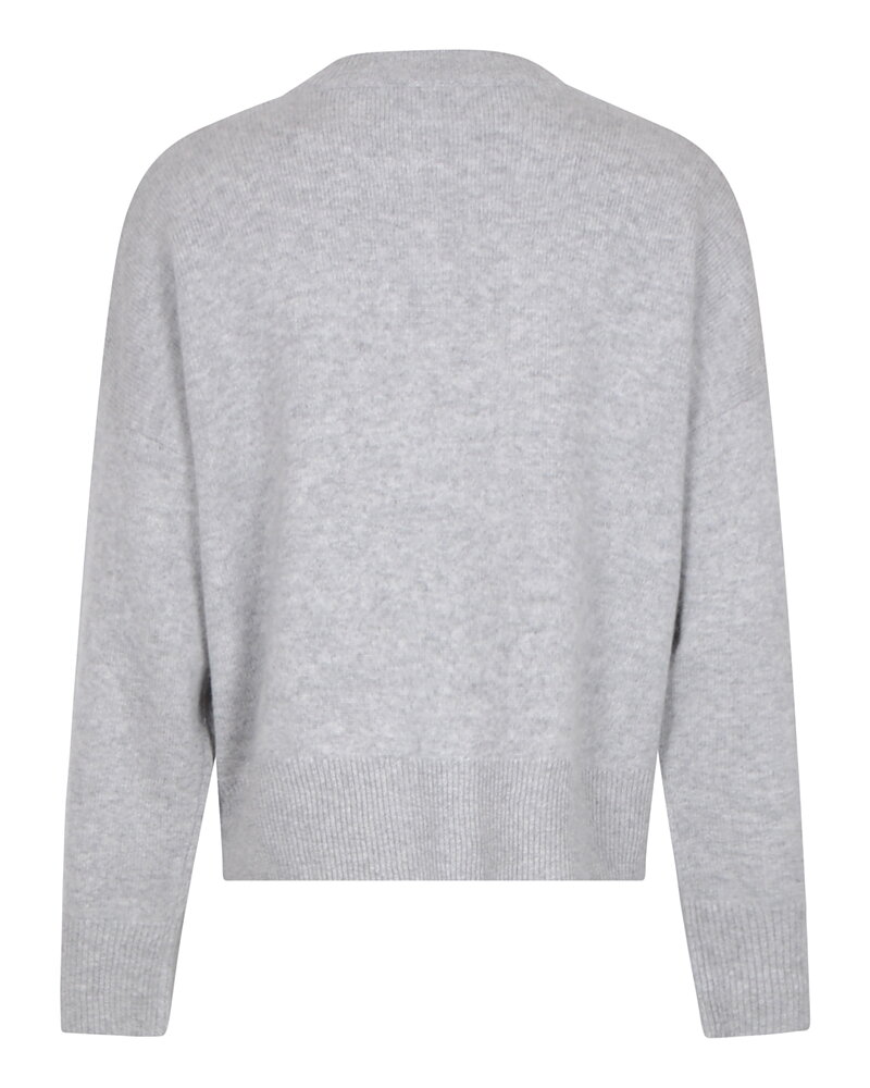 Kashmirjumper boxy ljusgrå