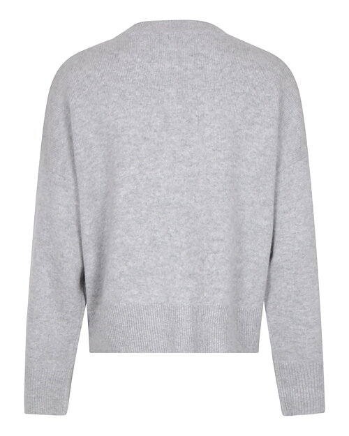 Kashmirjumper boxy ljusgrå - 2