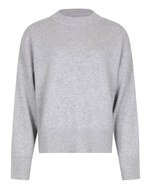 Kashmirjumper boxy ljusgrå