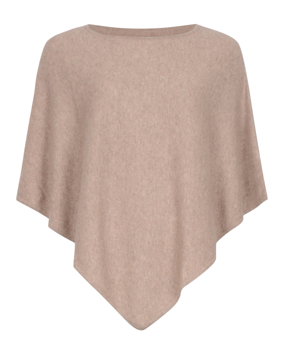 Kashmirponcho triangel mink-beige