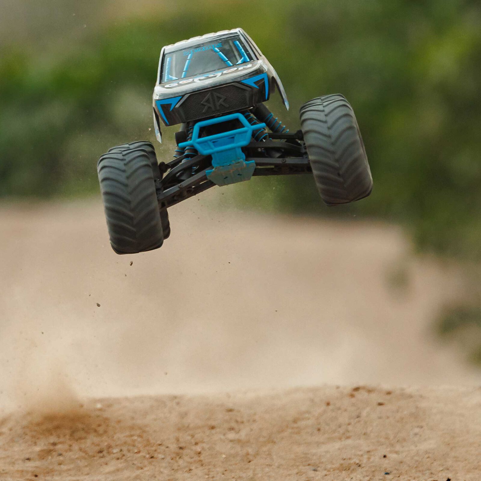 Arrma ARA3230ST5 1/10 1/10 GORGON 2WD RTR Brushed Monster Truck (Battery & Charger Included), Blue - 4