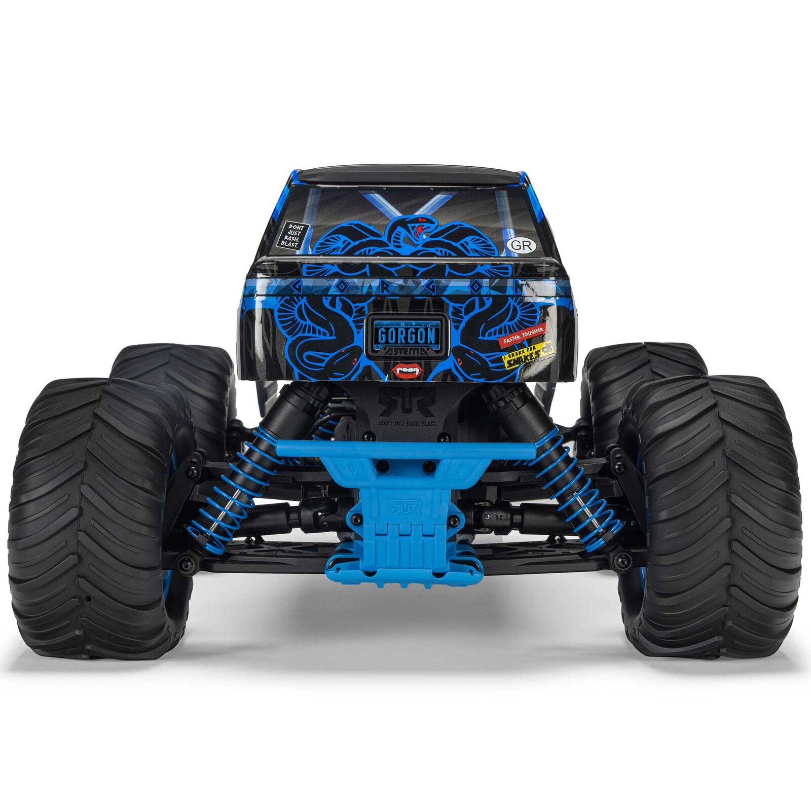 Arrma ARA3230ST5 1/10 1/10 GORGON 2WD RTR Brushed Monster Truck (Battery & Charger Included), Blue - 14