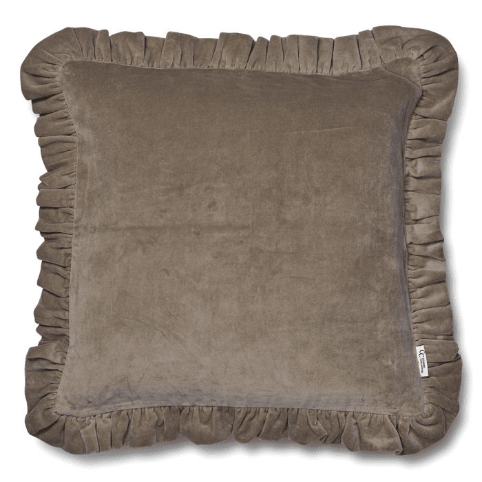 Kuddfodral Frilled Desert Taupe 50x50