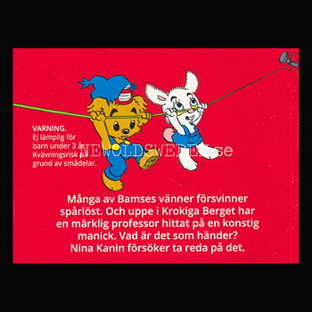 BAMSE OCH NINA KANIN PÅ ÄVEN TYR Nr: 4 - BAMSE MINIBÖCKER - MB202