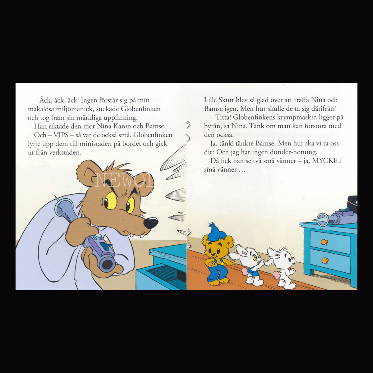 BAMSE OCH NINA KANIN PÅ ÄVEN TYR Nr: 4 - BAMSE MINIBÖCKER - MB202 - 3