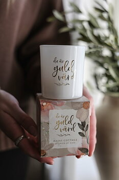 Ljuslykta Du är guld värd - Majas lyktor/ Barncancerfonden
