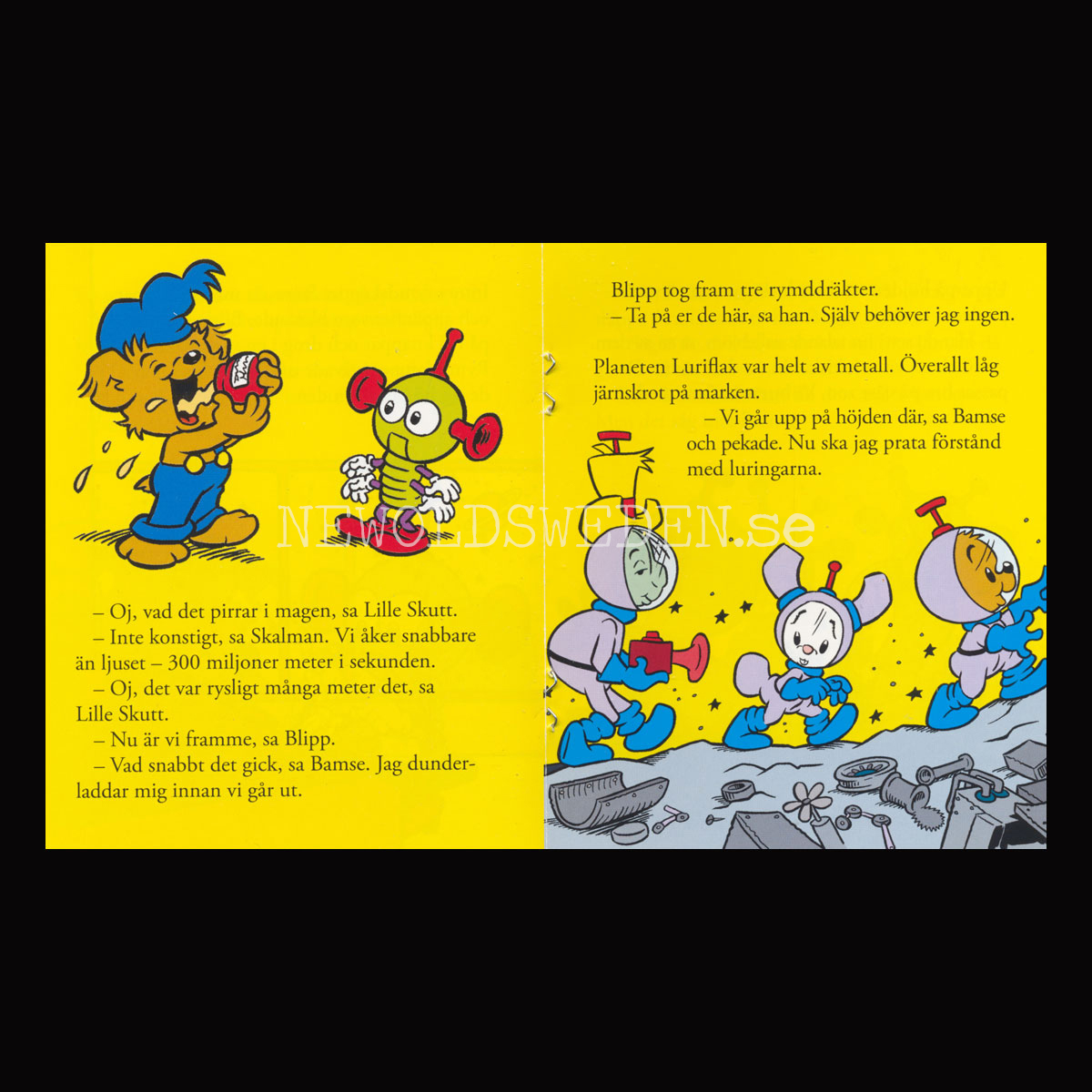 BAMSE OCH LURINGARNA FRÅN GALNA GALAXEN Nr: 2 - BAMSE MINIBÖCKER - MB202 - 3
