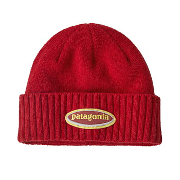 Patagonia Brodeo Beanie - Oval Logo: Amanita Red