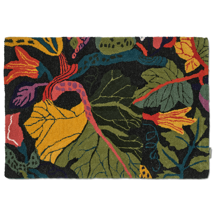 Dörrmatta Heritage Garden Black/Multi 60x90cm