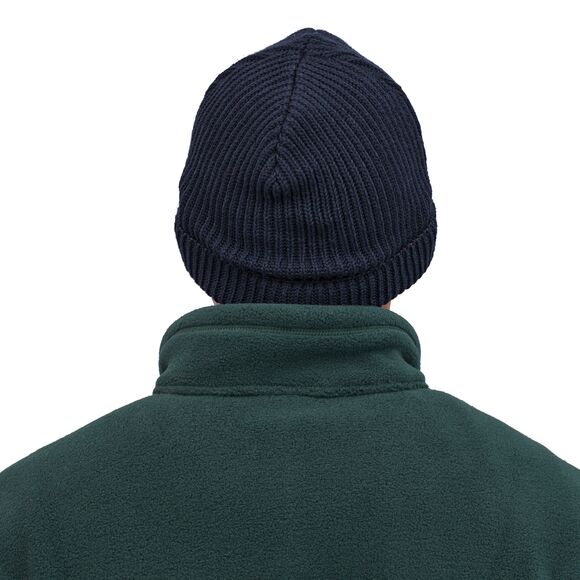 Fishermans Rolled Beanie - Navy Blue - 5