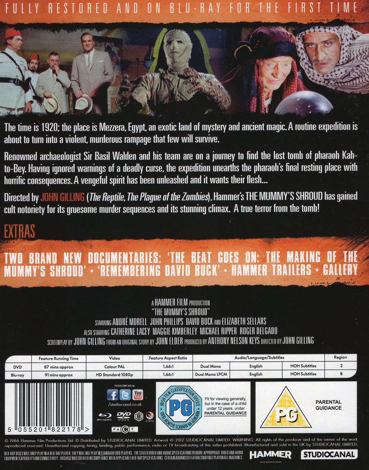 The Mummy's Shroud (ej svensk text) (Blu-ray + DVD) - 2