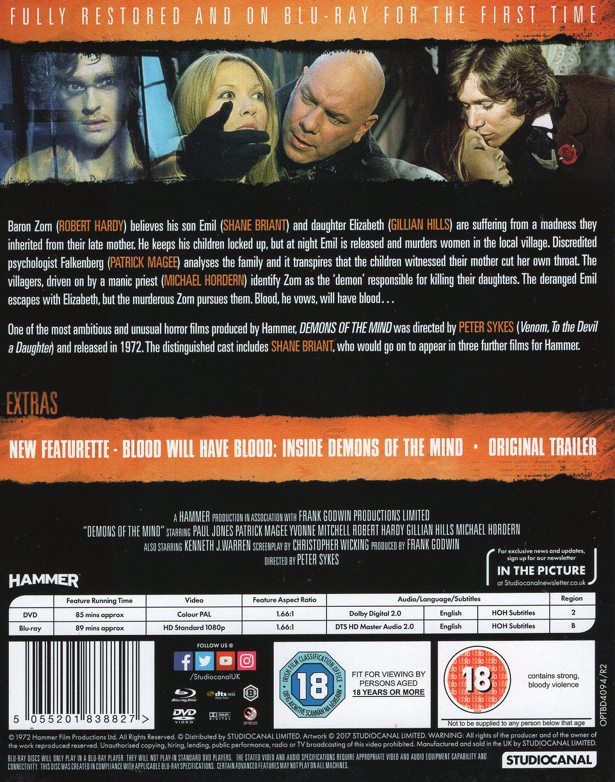 Demons of the Mind (ej svensk text) (Blu-ray + DVD) - 2